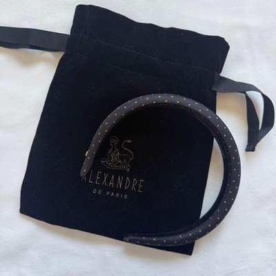 Alexandre de Paris Hairband Drawstring Pouch Rare Vintage Lightweight US