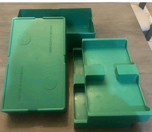 United States Mint Green American Silver Eagle Coin Empty Monster Box w/2 Trays