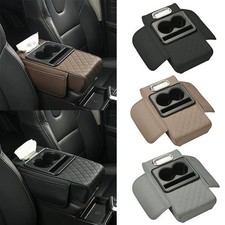 Car Armrest Cushion With Cup Holder Center Console Armrest Cushion Organizer