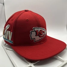KANSAS CITY CHIEFS LOGO SNAPBACK HAT SuperBowl Patch Pro Standard