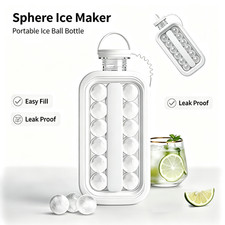 Round Ice Ball Shape Bottle 12 Compartments Food Grade Household Beverage for Ba