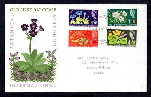 GB - 1964 International Botanical Congress Phosphor First Day Cover