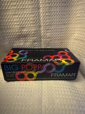 FRAMAR Big Poppa Star Struck Silver Pop Up Hair Foil Sheets - NEW