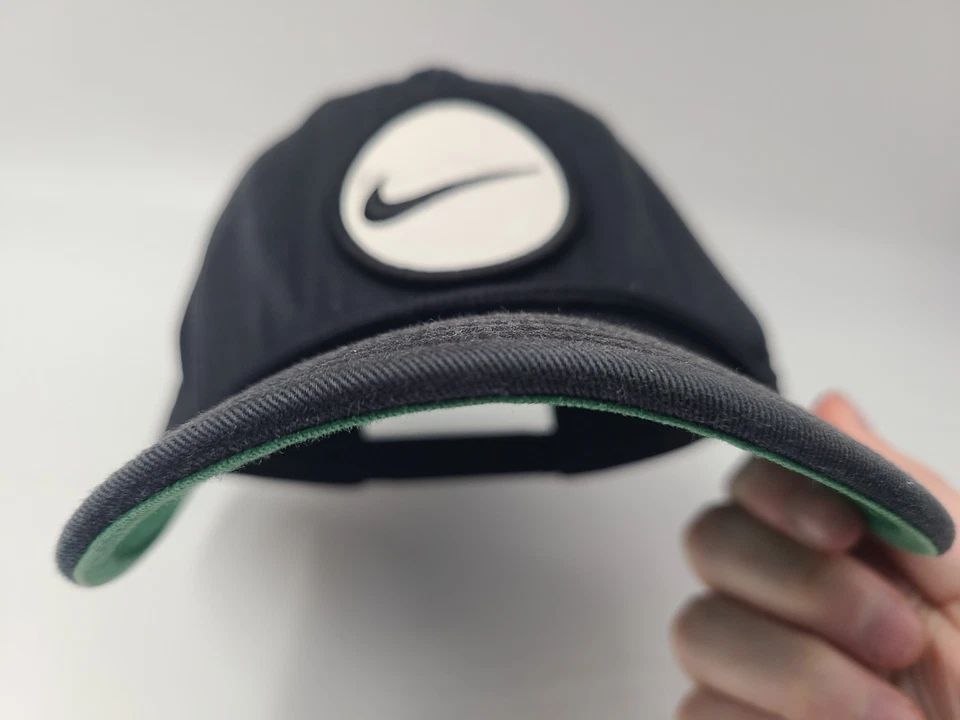 Boné Nike Golf tamanho 1 corda desgastado Snapback Swoosh outdoor masculino feminino preto - Imagem 3 de 4
