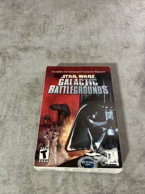 Star Wars: Galactic Battlegrounds - PC 2001 Box Manual Map Disc 1 Only