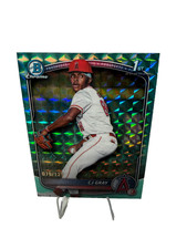 CJ Gray 2025 Bowman Draft Chrome 1st Aqua Geometric /125 #BDC-197 Angels