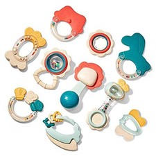 Baby Toys 0-6 Months - Baby Rattles Teething Toys 3-6 Month, Infant Toys 6-12