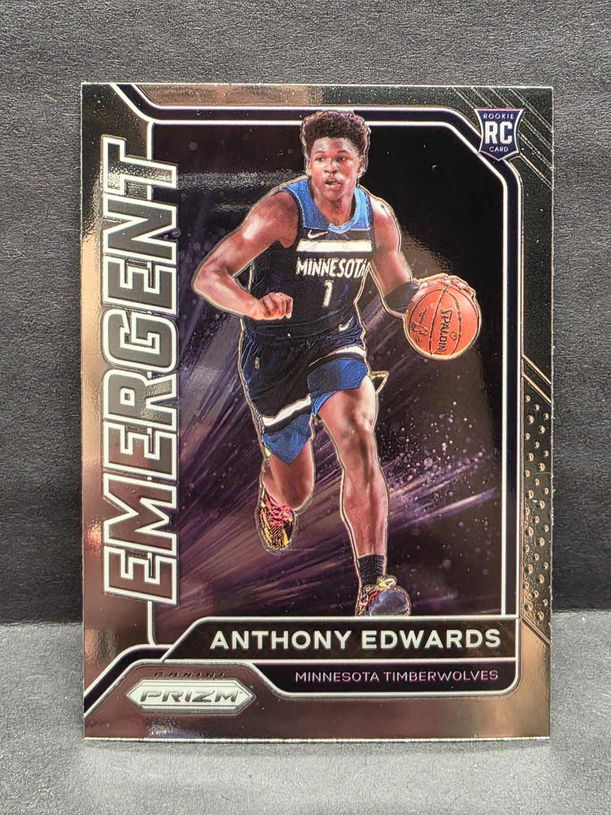 2020-21 Panini Prizm - Emergent Anthony Edwards #3 (RC)