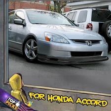 Fits 03-05 Honda Accord Sedan Mugen Style Front Bumper Chin Lip Spoiler Body Kit