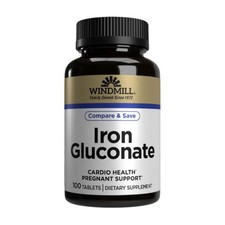 Fe Gluconate 100 Tabs 239 mg by Windmill Heal...