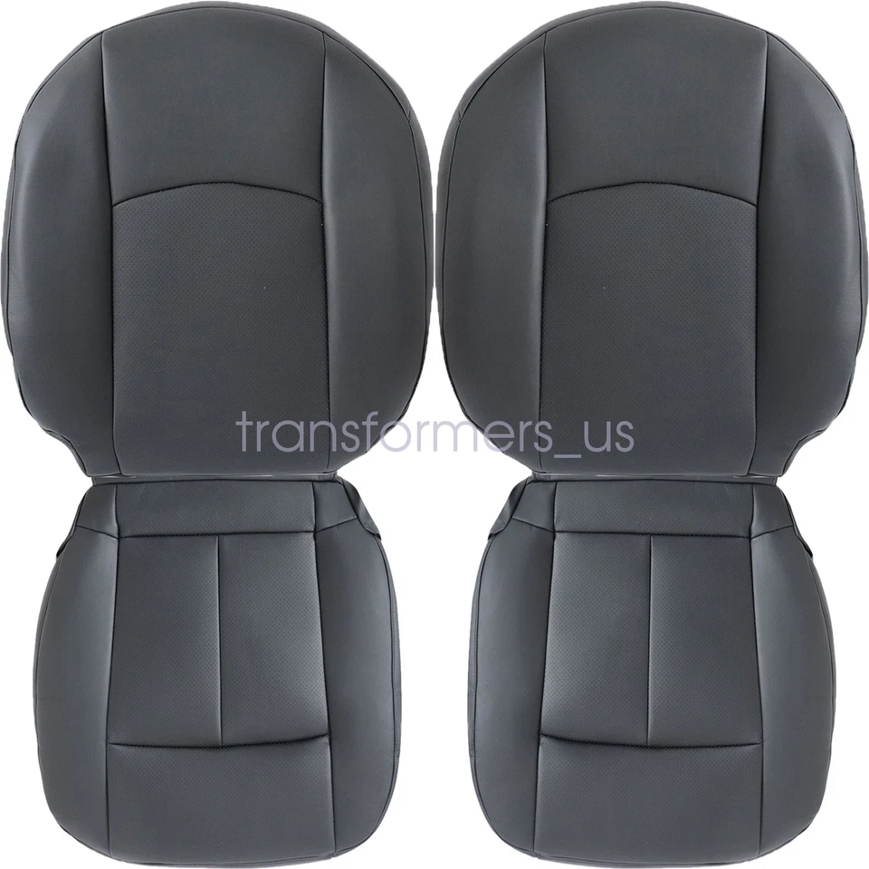 Cubierta de asiento de cuero negra para infiniti FX35 FX45 2005-2008 inferior delantera y trasera Foto 2 de 4