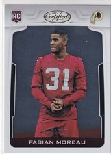 FABIAN MOREAU 2017 Panini Certified #197 RC 259/999 Redskins