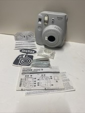 Fujifilm Instax Mini 9 Instant Camera Smoky White with Accessories Tested B1