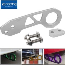 Silver Universal Jdm Aluminum Racing Rear Tow Hook Trailer Ring For Honda Civic Silver Universal Jdm Aluminum Racing Rear Tow Hook Trailer Ring For Honda Civic