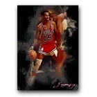 Hal Greer #3 Art Card Limited 29/50 Edward Vela Signed (Philadelphia 76ers)