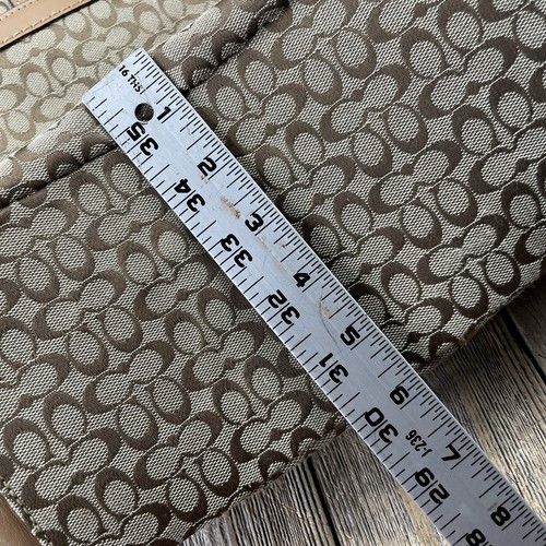Coach Brown Canvas Signature C Monogram Diaper Bag Tote Handbag M1176-F77156 GUC - Picture 22 of 23
