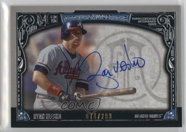2016 Topps Museum Collection Archival 74/299 Ryan Klesko #AA-RK Auto 7xr