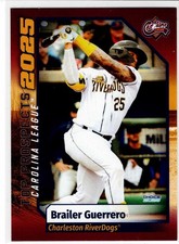 Brailer Guerrero Charleston RiverDogs (Rays) 2025 Choice  Card ***