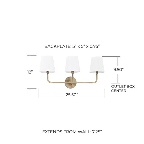 Capital Lighting 119331-674 Dawson 3 Light 26"W Bathroom Vanity - Picture 3 of 14