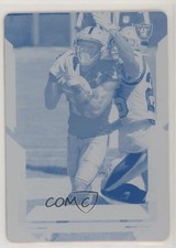 2021 Score Printing Plate Cyan 1/1 Nelson Agholor #232 7i2