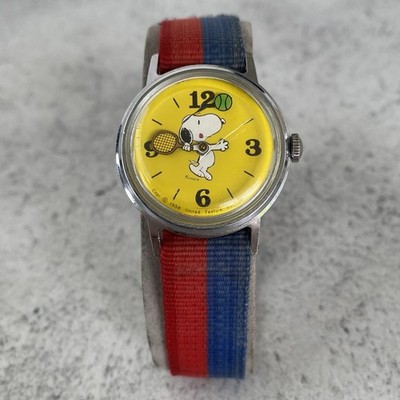 Vintage Timex Snoopy Tennis Handaufzug Uhr - um 1970 s - EBAY LIVE
