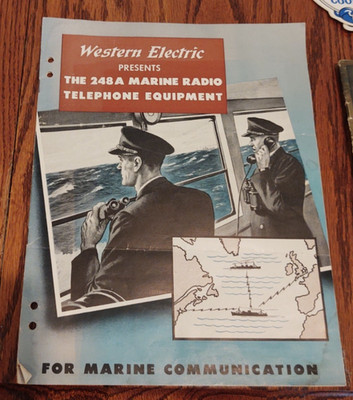 Unique Brochure Spec Sheet Western Electric 248A Marine Radio C.1938