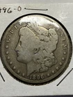 1896O - 1$ Morgan Silver Dollar, Circulated VG.