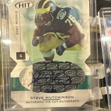 2001 SAGE Hit - Autographs Steve Hutchinson #A8 Foilboard Die-Cut /250 (AU, RC)