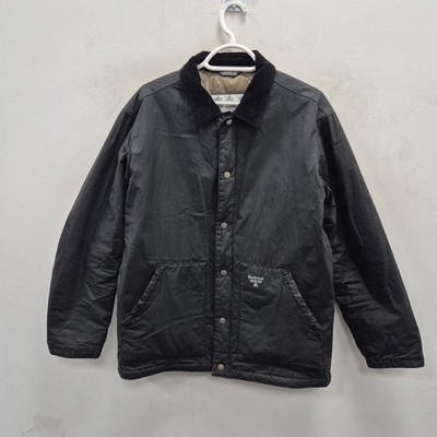 Barbour Coach Wax Waterproof Rain Country Black Rain Overshirt Jacket Small 
