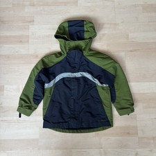 LL Bean Dark Green Kids Full Zip Snow Jacket Sz Large