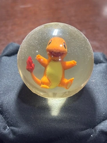 Pokémon Charizard Resin Bouncy Ball Clear Orb Figure Vintage Style Toy China