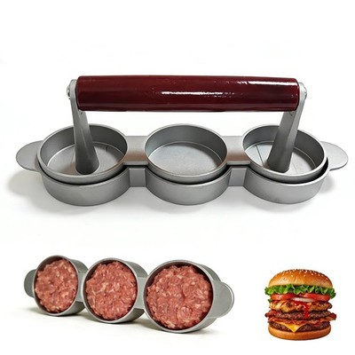 DHSUN Sausage Patty Press, Hamburger Patty Maker,3-in-1 Mini Burger Press Non...