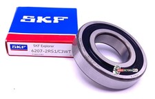 SKF 6207 2RS C3 WT Ball Bearing Rubber Sealed High Temperature 35x72x17 mm