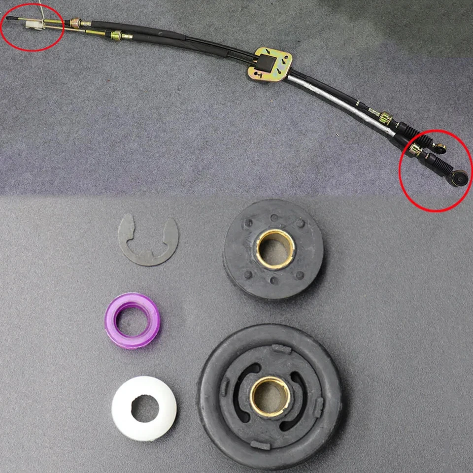 For Hyundai Tucson 2005-2009 Shift Cable Linkage Control Bushing Shifter Lever Foto 3 de 4