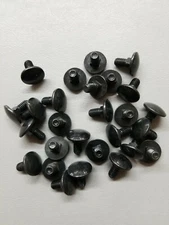 (25) M6x1.0x12.5mm Steel Zinc Black And Bake Coated Carriage Bolts Cl8.8
