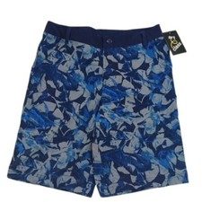 Art Class Swim Trunks Boys Size 14 Blue Abstract Print Casual Summer Lightweight