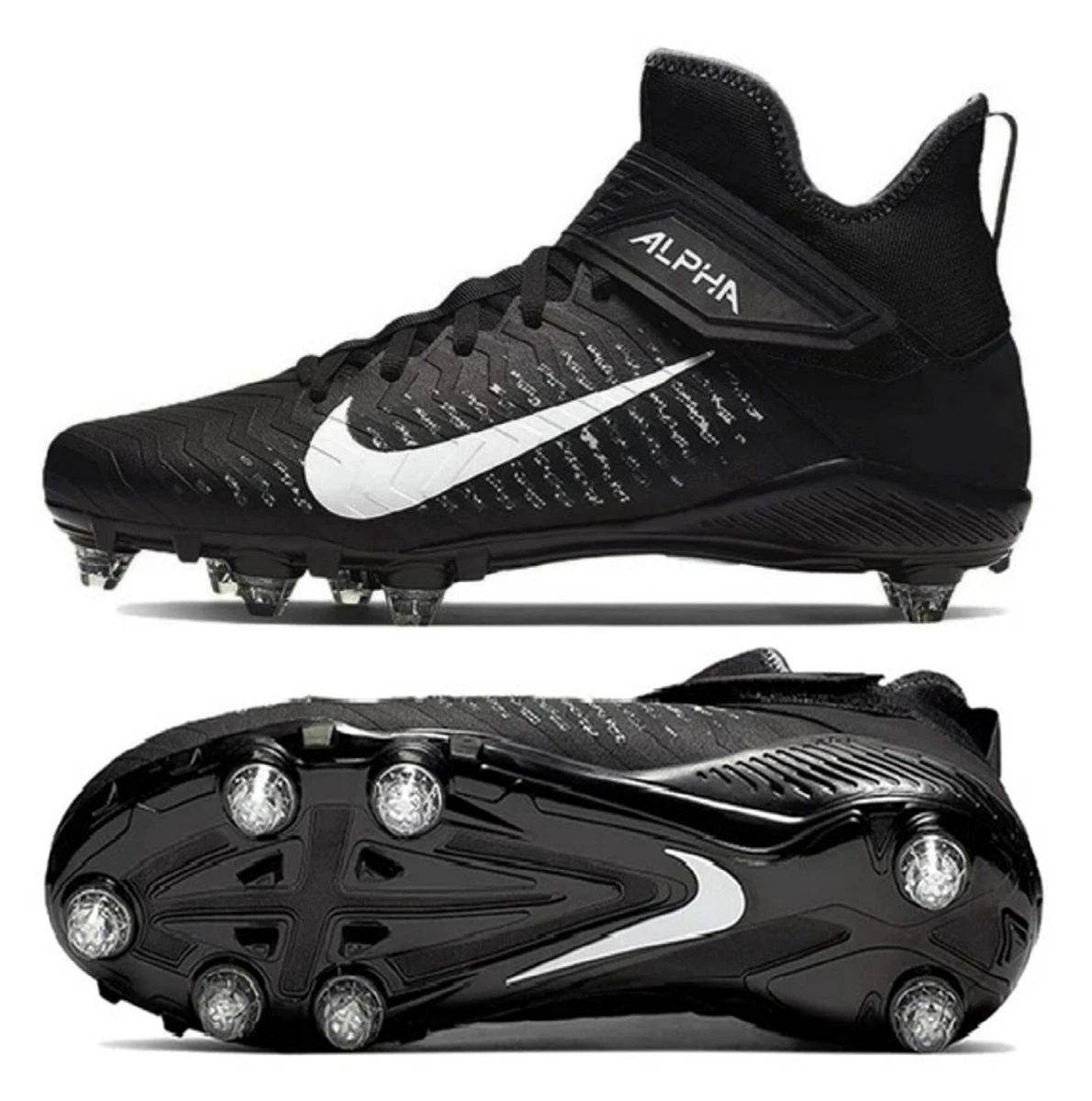 Preços baixos em Nike Alpha Menace Pro 2.0 Black White | eBay