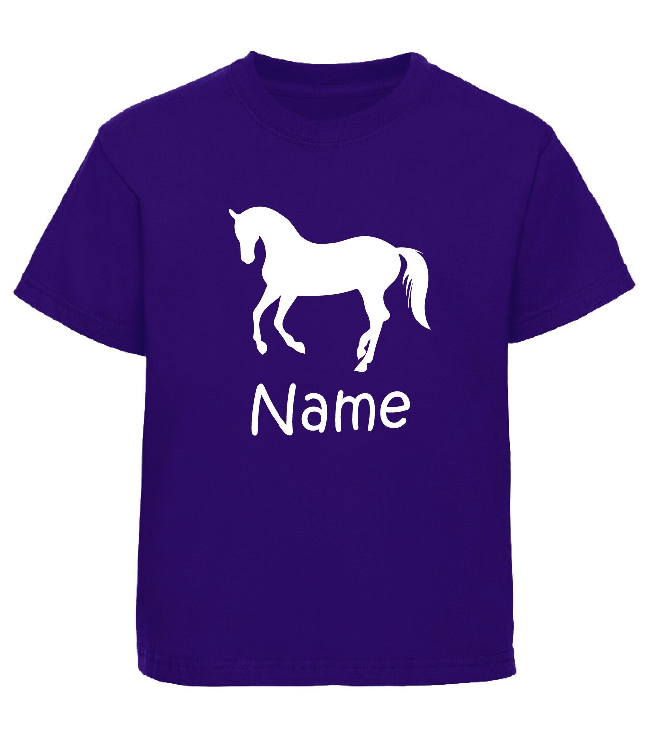 Personalised Horse Riding TShirt Equestrian Pony Girls Tshirt Birthday