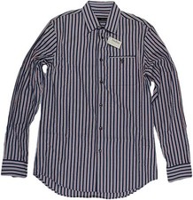 D SQUARED RED, WHITE & BLUE STRIPED MENS SHIR...
