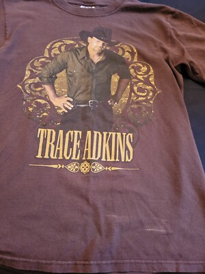 Trace Adkins Concert  T-Shirt-  Brown - Small - 2008