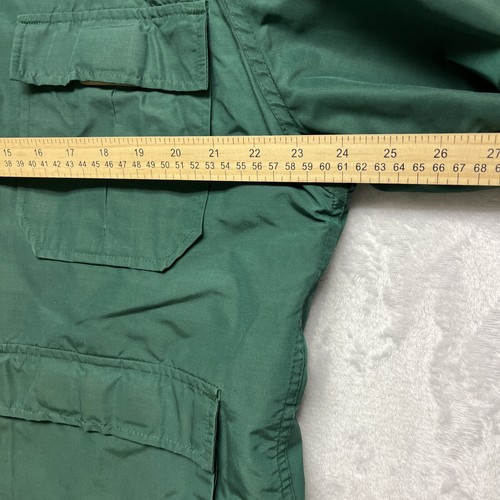 Vintage 80s LL Bean Flannel Lined Baxter State Parka Size L Made in USA Green - Picture 10 of 15