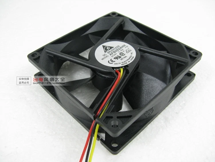 Delta AFB0924HH cooling fan DC 24V 0.18A 92x92x25mm 3-Pin - Image 3 of 4