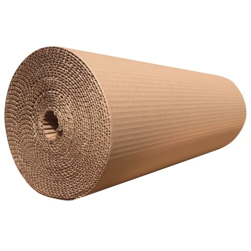 CORRUGATED CARDBOARD PAPER ROLLS 450mm WIDE POSTAL PACKAGING WRAPPING - Picture 5 of 5