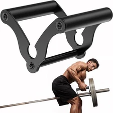 V Bar Landmine Handle Attachment for Barbell Bar Solid Multi-Grip T-Bar Row H...