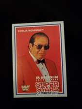 WWF 1989 #18 Gorilla Monsoon series 3 marketscene superstars of Wrestling Card 