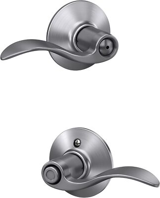 #ad Schlage Accent Privacy Bed Bath Door Handle F40 ACC $22.99