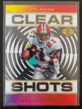 🏈2021 Panini Illusions Football card Deion Sanders Clear Shots CS-10 Falcons🏈