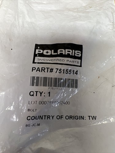 POLARIS OEM/NOS SNOWMOBILE - 7515514 - BOLT - Picture 2 of 2