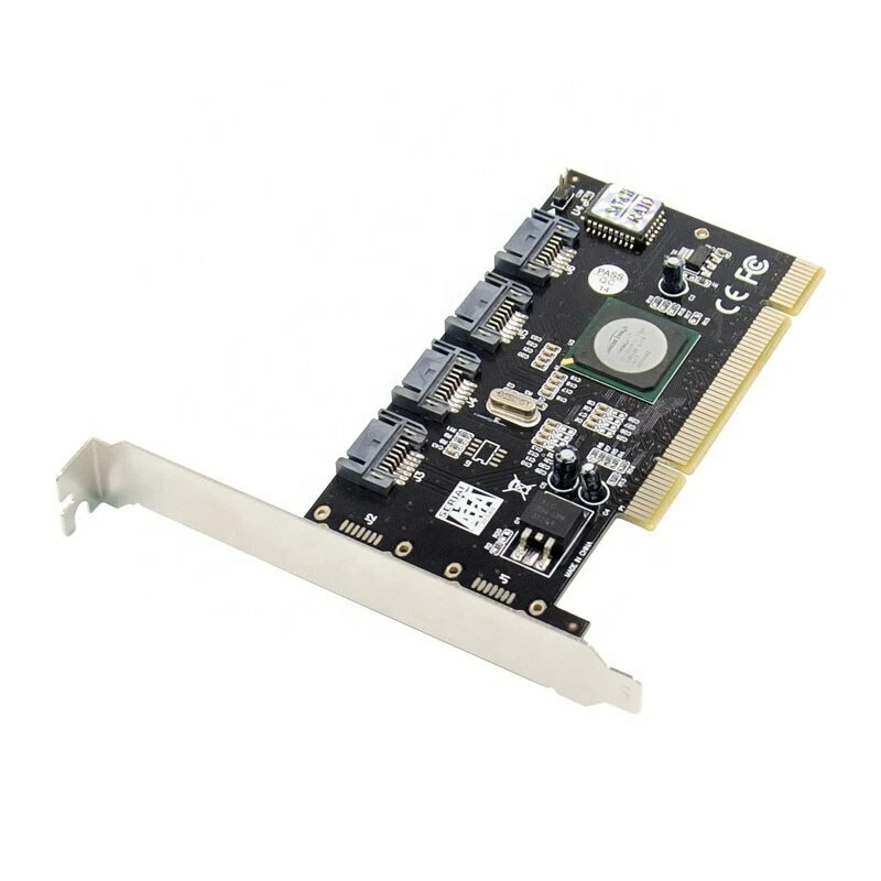 PCI to 4 Port SATA Serial ATA RAID Converter Controller I/O Card sil3124 chipset - Image 2 of 4