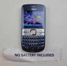 Nokia C3-00 (RM614) 55MB - Blue (AT&T) QWERTY Cell Phone - WORKS! - H0785